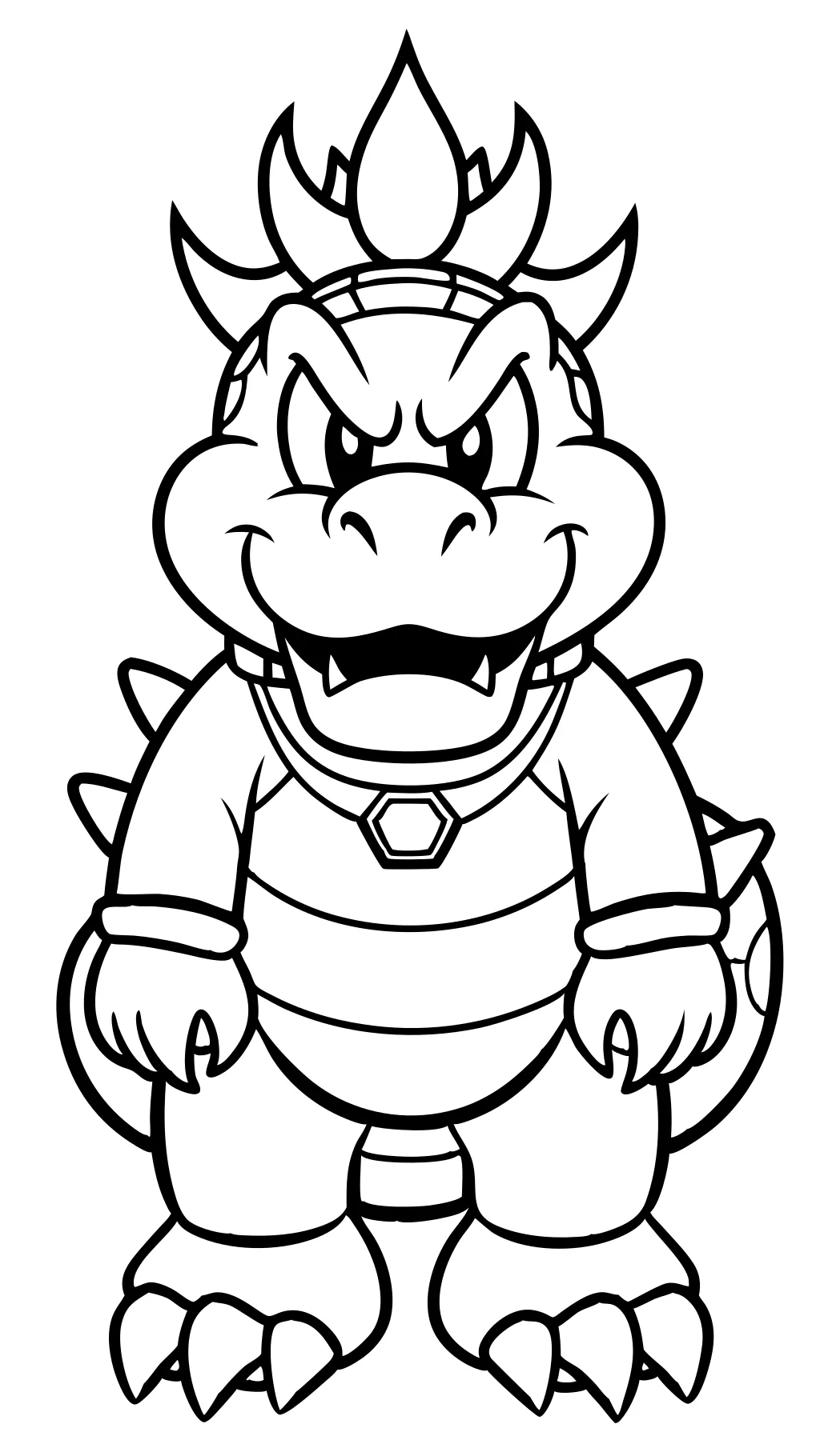 páginas para colorear de bowser